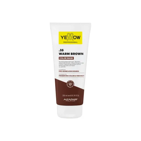Yellow Professional Color Care – Pigment Maska Wzmacniająca Kolor .35 Ciepły Brąz, 250 ml
