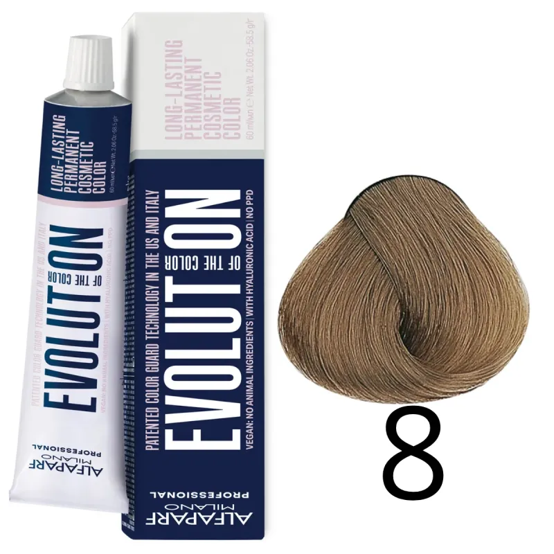Alfaparf Milano Evolution of Color, farba do włosów nr 8 - 60ml