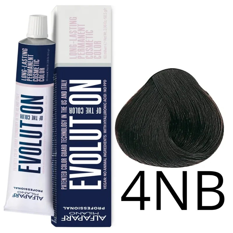 Alfaparf Milano Evolution of Color, farba do włosów nr 4NB - 60m