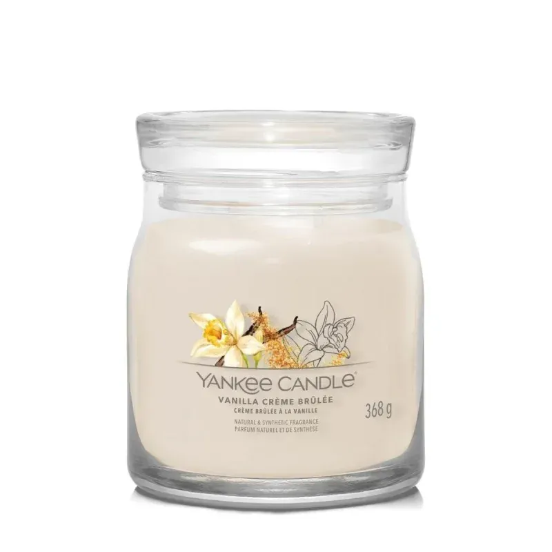 Yankee Candle VANILLA CRÈME BRÛLÉE Średnia Świeca 368g