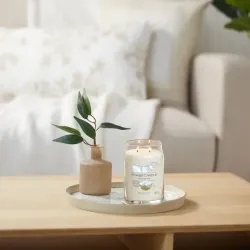 Yankee Candle Signature CLEAN COTTON duża świeca z dwoma knotami 567g