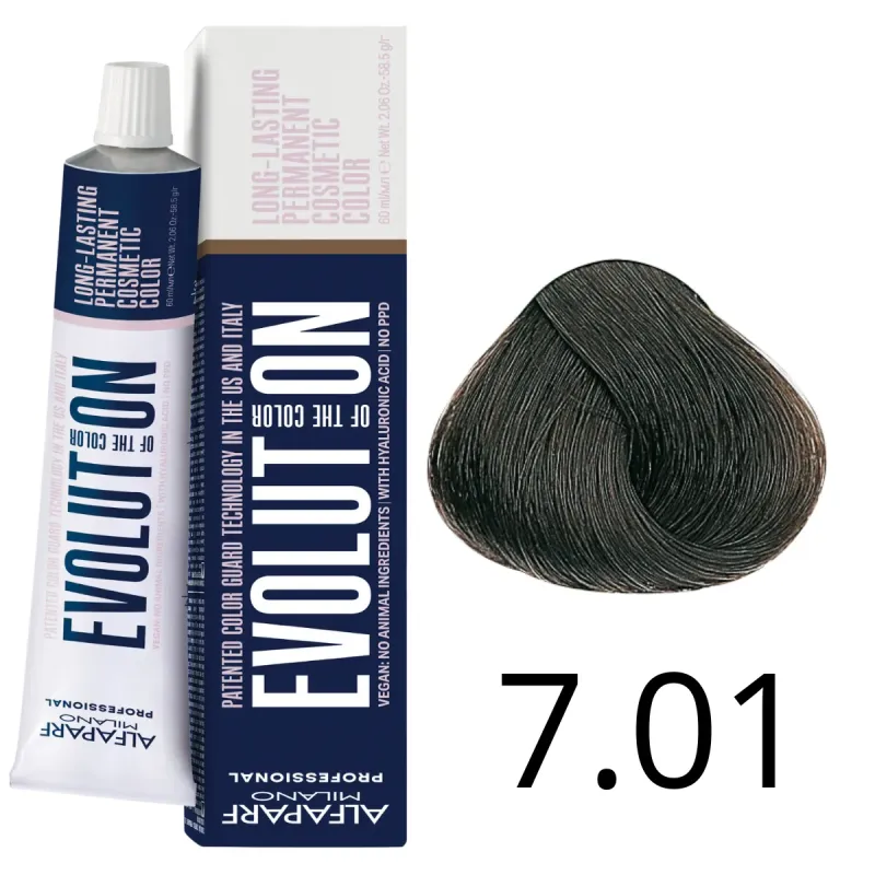 Alfaparf Milano Evolution of Color, farba do włosów nr 7.01 - 60ml