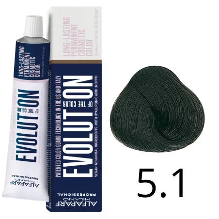 Alfaparf Milano Evolution of Color, farba do włosów nr  5.1 - 60ml
