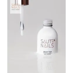 SAUTE NAILS Top Hybrydowy Milky Top 8ml
