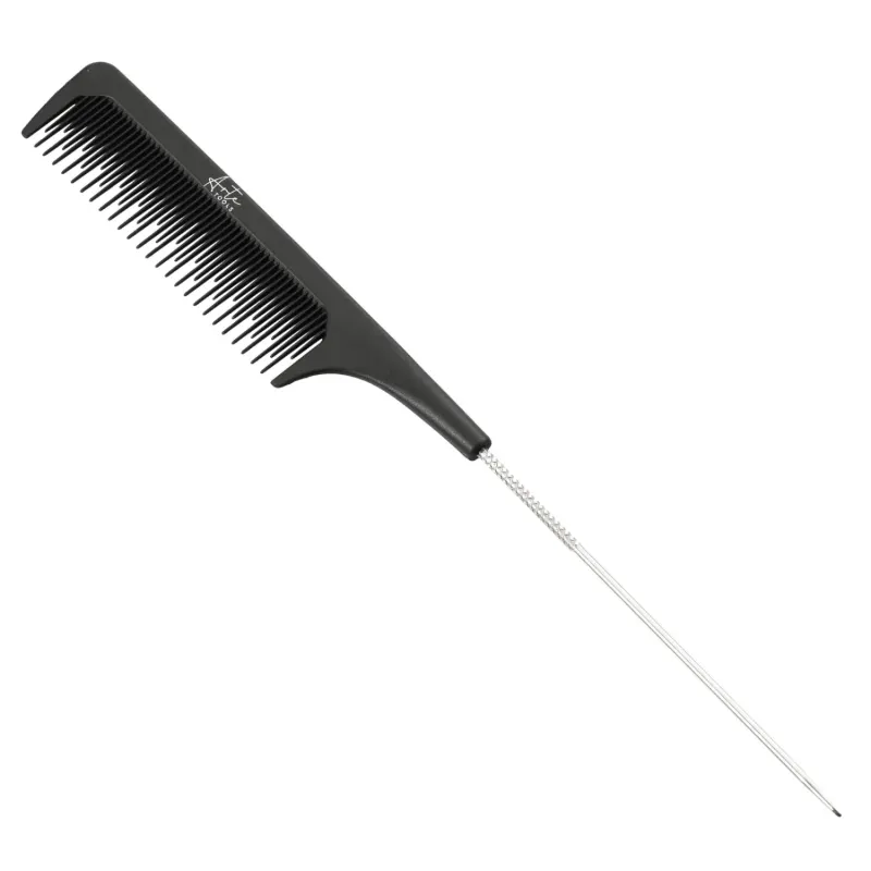 ARTE TOOLS – Antystatyczny Grzebień Carbon  z Metalowym Szpikulcem