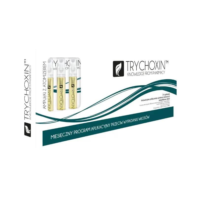 Trychoxin – miesięczna kuracja przeciw wypadaniu włosów (12×9 ml)
