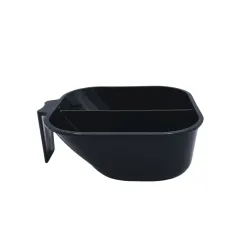 ARTE TOOLS – Podwójna miska kwadratowa do farbowania włosów - czarna