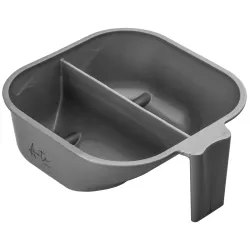 ARTE TOOLS – Podwójna miska kwadratowa do farbowania włosów - popielata
