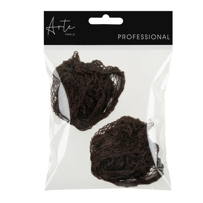 ARTE TOOLS – Siatka na włosy brąz - 2 szt.