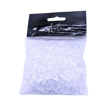 ARTE TOOLS – Gumki do warkoczy CLEAR, bezbarwne (400 szt.)