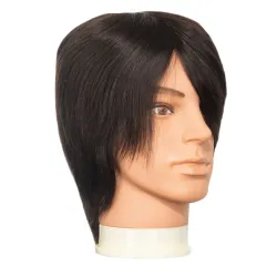 ARTE Główka ALEX - głowa fryzjerska treningowa MEN naturalna 100 %