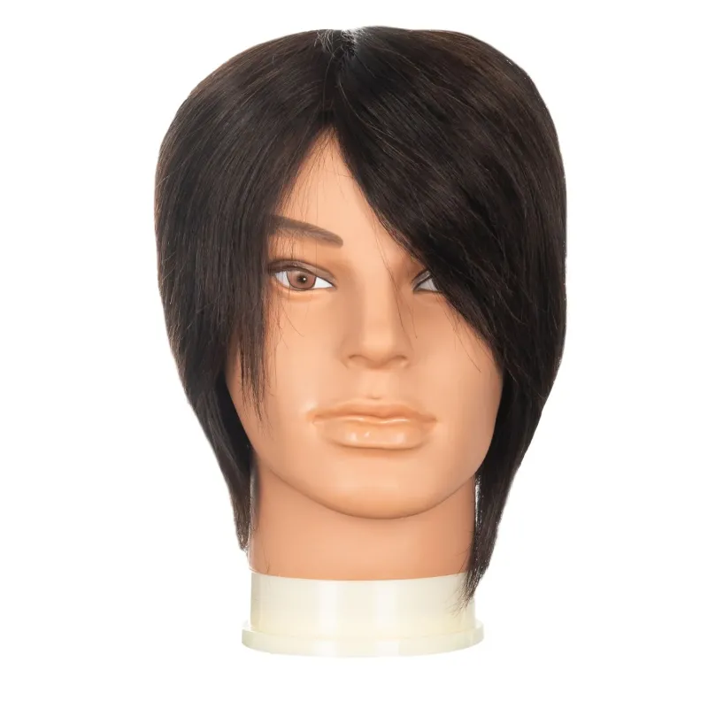 ARTE Główka ALEX - głowa fryzjerska treningowa MEN naturalna 100 %