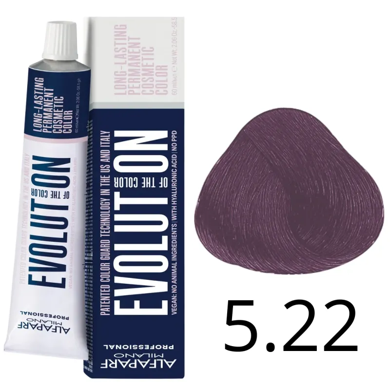 Alfaparf Milano Evolution of Color, farba do włosów nr 5.22 - 60ml