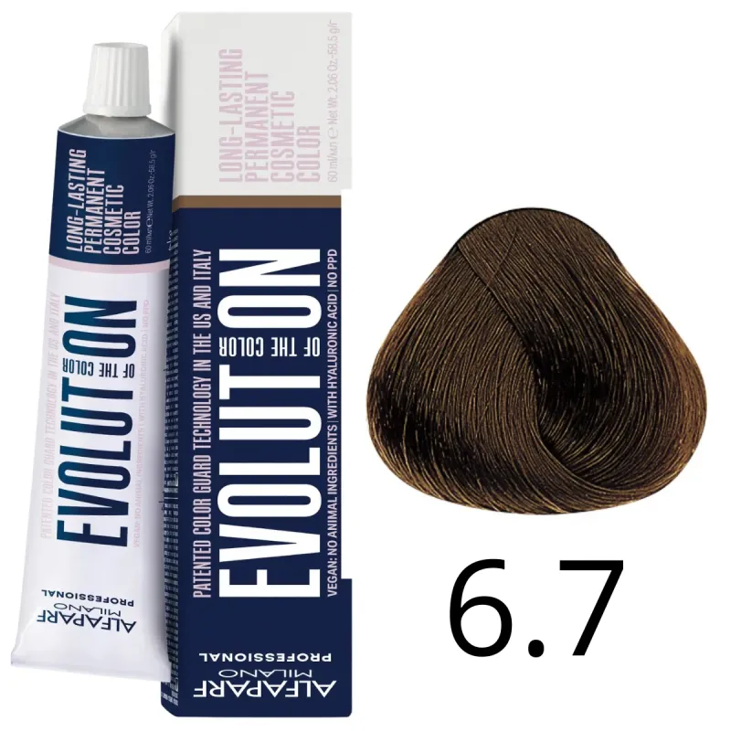 Alfaparf Milano Evolution of Color, farba do włosów nr 6.7 - 60ml