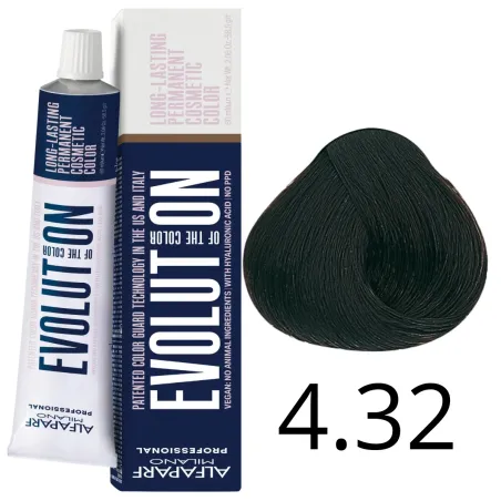 Alfaparf Milano Evolution of Color, farba do włosów nr  4.32 - 60ml