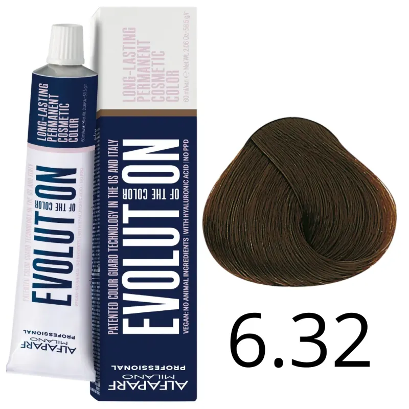 Alfaparf Milano Evolution of Color, farba do włosów nr 6.32 - 60ml