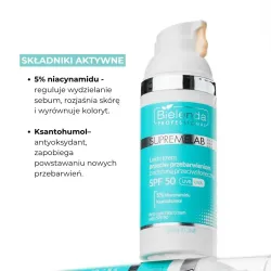 BIELENDA PROFESSIONAL SUPREMELAB SKIN TONE - Lekki krem przeciw przebarwieniom z SPF 50, 50ml