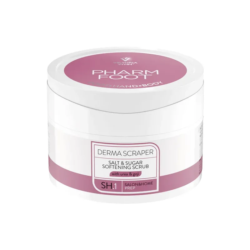 Pharm Foot DERMA SCRAPER - Peeling  Zmiękczający solno-cukrowy z mocznikiem200g