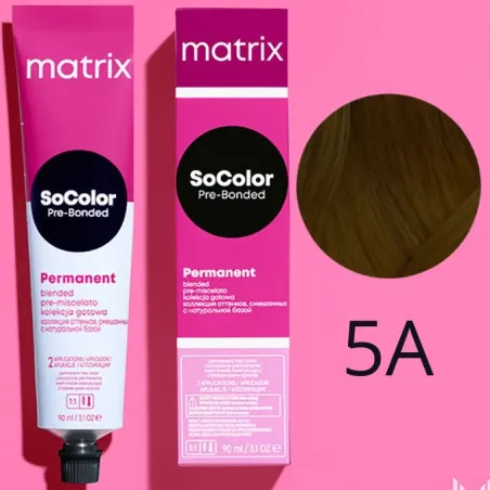 Matrix SoColor, farba do włosów z technologią Pre-Bonded, 5A, 90ml