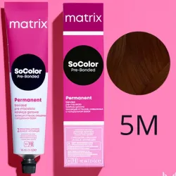 Matrix SoColor, farba do włosów z technologią Pre-Bonded, 5M, 90ml
