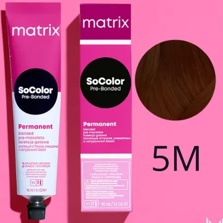Matrix SoColor, farba do włosów z technologią Pre-Bonded, 5M, 90ml