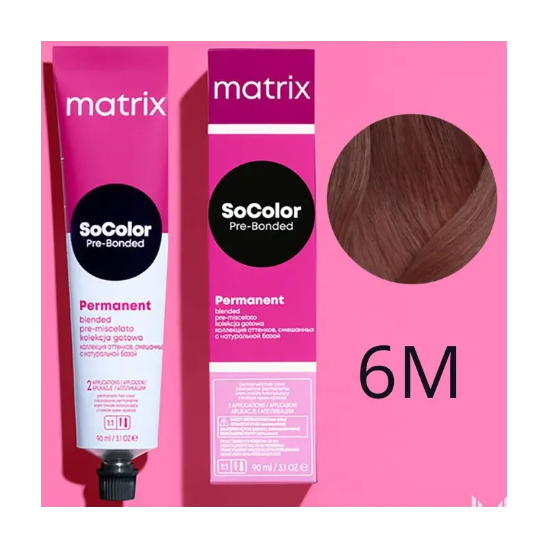 Matrix SoColor, farba do włosów z technologią Pre-Bonded, 6M, 90ml