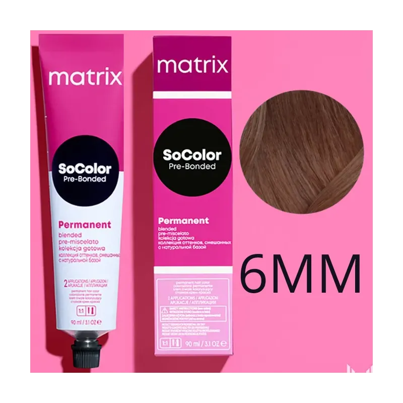 Matrix SoColor, farba do włosów z technologią Pre-Bonded, 6MM, 90ml