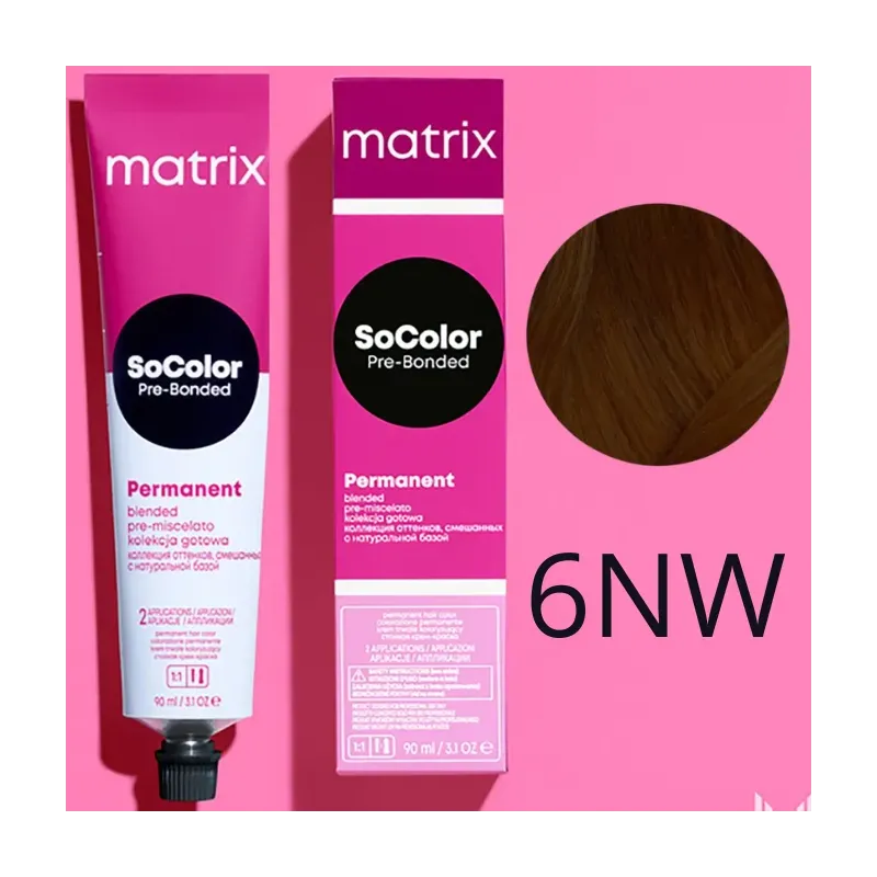 Matrix SoColor, farba do włosów z technologią Pre-Bonded, 6NW, 90ml
