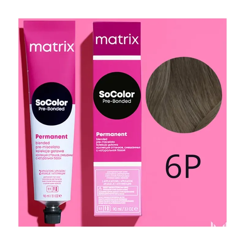 Matrix SoColor, farba do włosów z technologią Pre-Bonded, 6P, 90ml