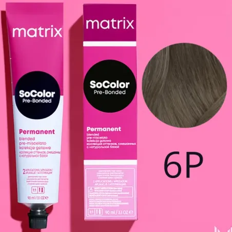 Matrix SoColor, farba do włosów z technologią Pre-Bonded, 6P, 90ml