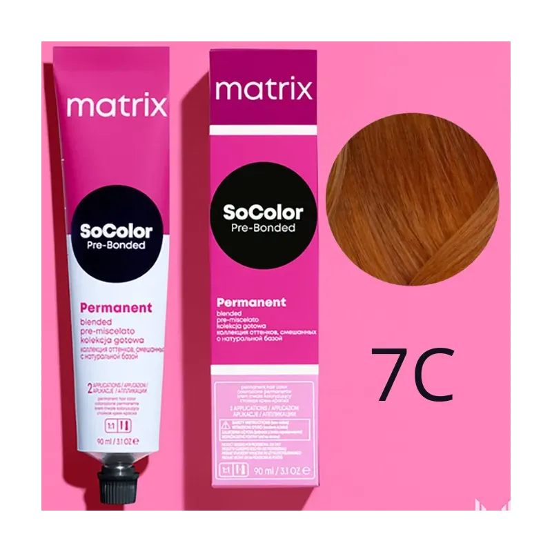 Matrix SoColor, farba do włosów z technologią Pre-Bonded, 7C, 90ml