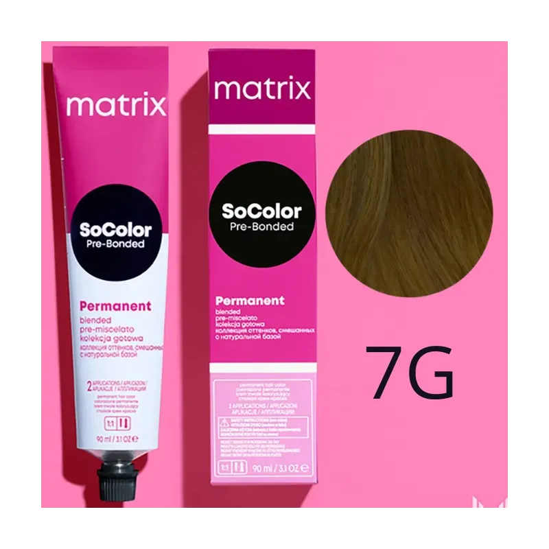 Matrix SoColor, farba do włosów z technologią Pre-Bonded, 7G, 90ml