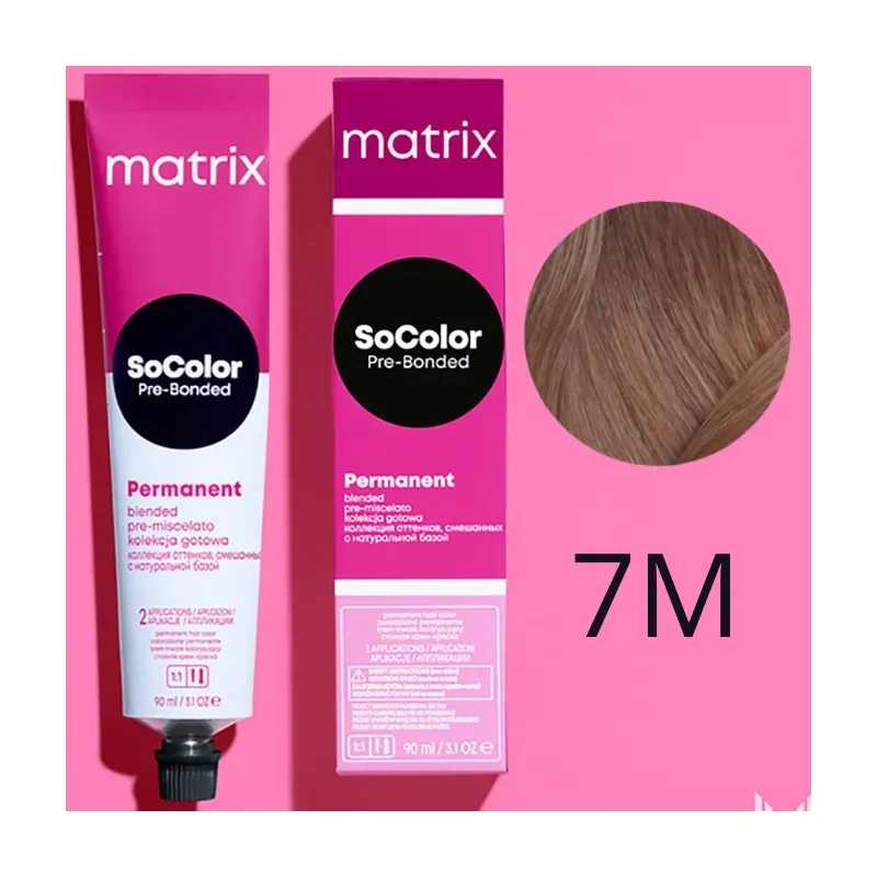 Matrix SoColor, farba do włosów z technologią Pre-Bonded, 7M, 90ml