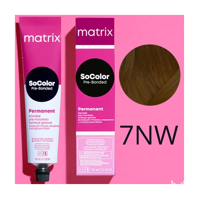 Matrix SoColor, farba do włosów z technologią Pre-Bonded, 7NW, 90ml