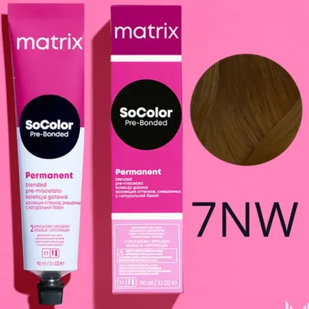 Matrix SoColor, farba do włosów z technologią Pre-Bonded, 7NW, 90ml
