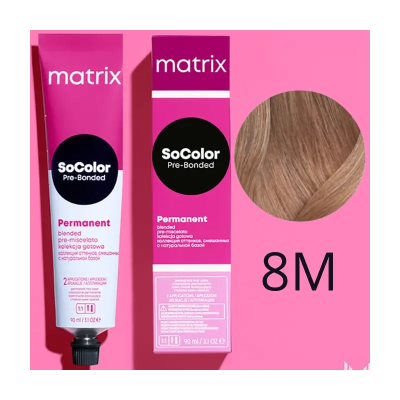 Matrix SoColor, farba do włosów z technologią Pre-Bonded, 8M, 90ml