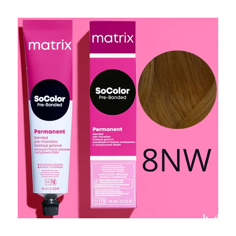 Matrix SoColor, farba do włosów z technologią Pre-Bonded, 8NW, 90ml