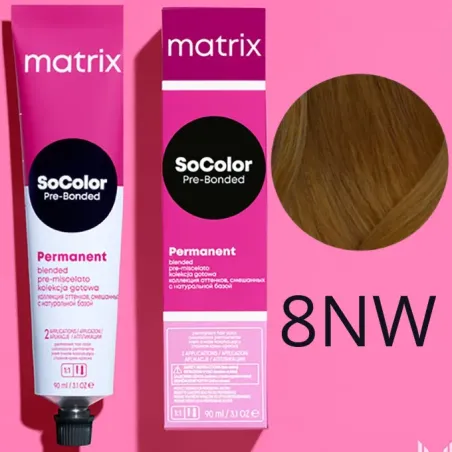 Matrix SoColor, farba do włosów z technologią Pre-Bonded, 8NW, 90ml