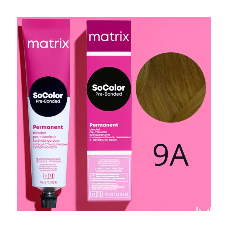 Matrix SoColor, farba do włosów z technologią Pre-Bonded, 9A, 90ml
