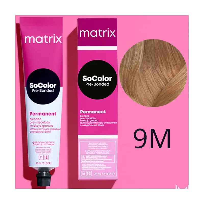Matrix SoColor, farba do włosów z technologią Pre-Bonded, 9M, 90ml