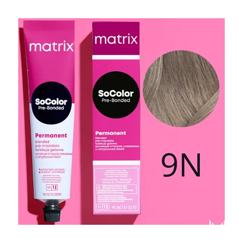 Matrix SoColor, farba do włosów z technologią Pre-Bonded, 9N, 90ml
