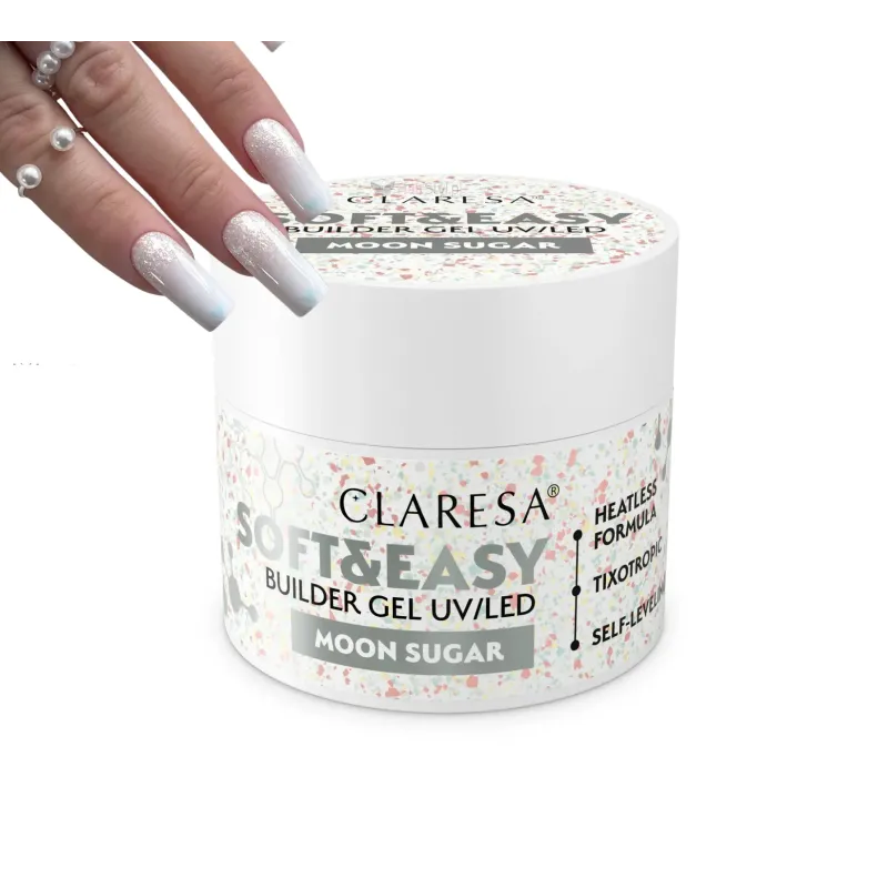 Claresa Żel Budujący SOFT&EASY Moon Sugar 45g