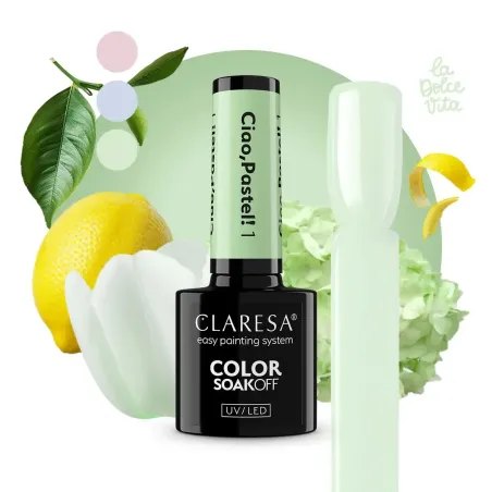 Claresa Lakier Hybrydowy Ciao, Pastel! 1 5g