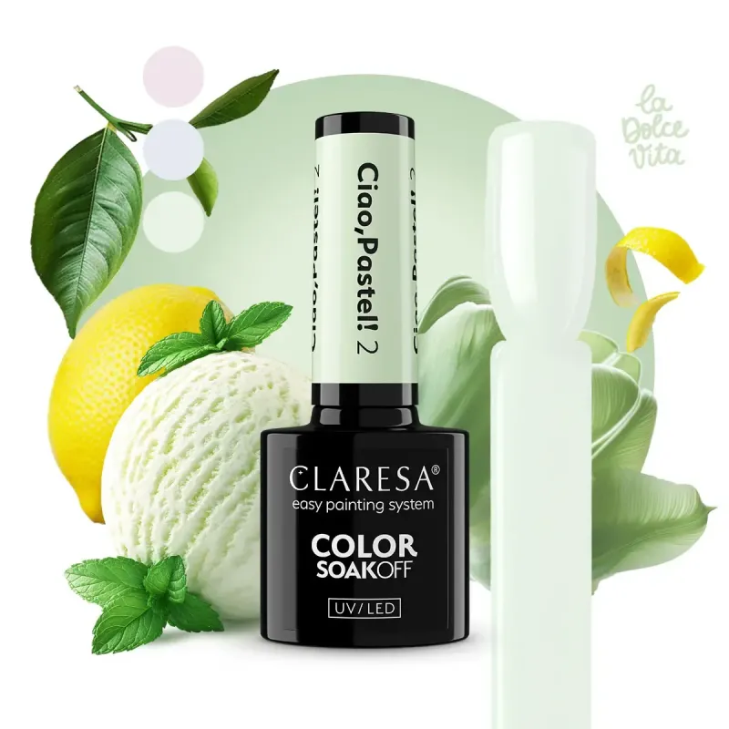 Claresa Lakier Hybrydowy Ciao, Pastel! 2 5g