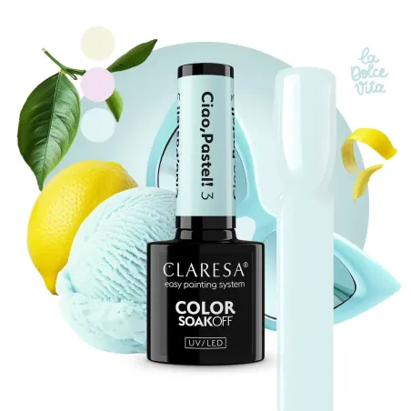 Claresa Lakier Hybrydowy Ciao, Pastel! 3 5g
