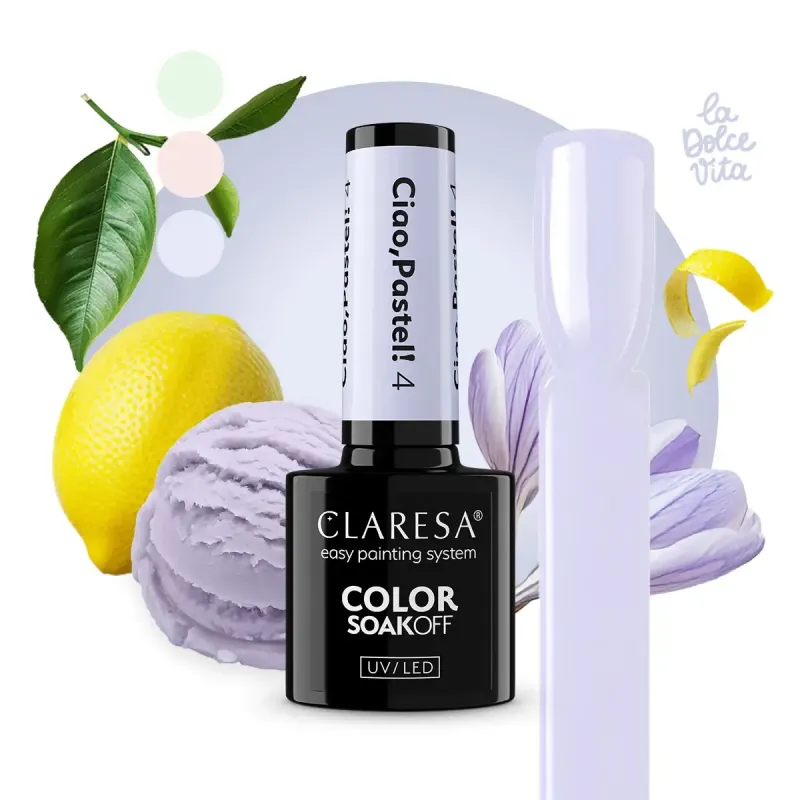 Claresa Lakier Hybrydowy Ciao, Pastel! 4 5g
