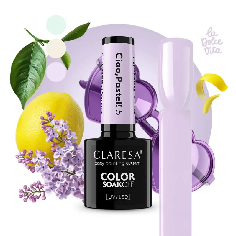 Claresa Lakier Hybrydowy Ciao, Pastel! 5 5g