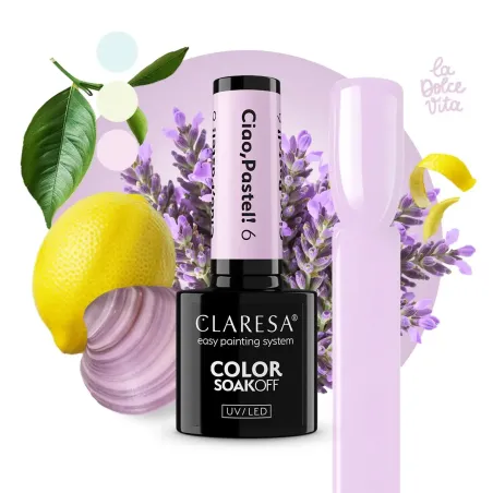 Claresa Lakier Hybrydowy Ciao, Pastel! 6 5g