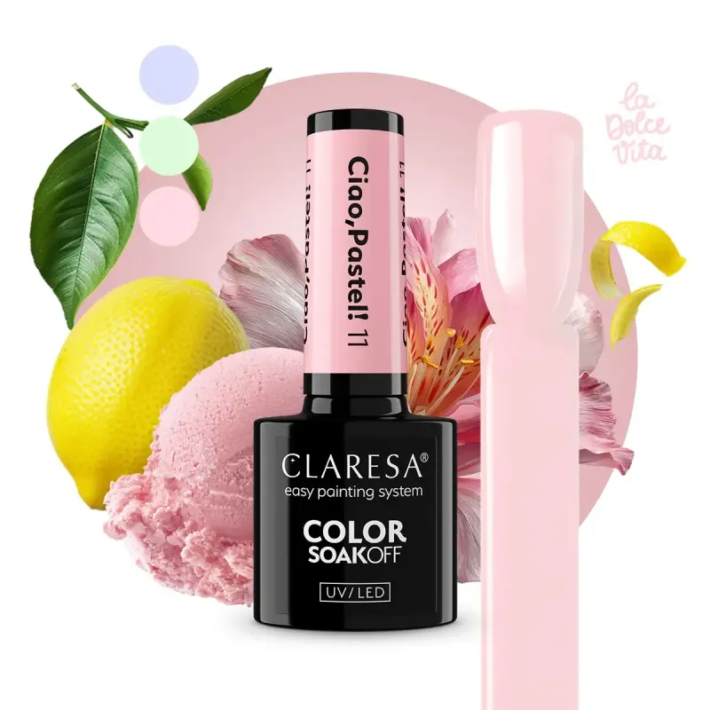 Claresa Lakier Hybrydowy Ciao, Pastel! 11 5g