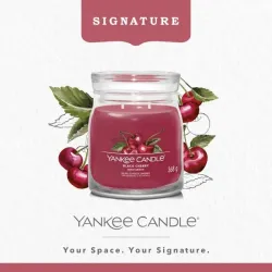 YANKEE CANDLE Świeca średnia BLACK CHERRY 368g